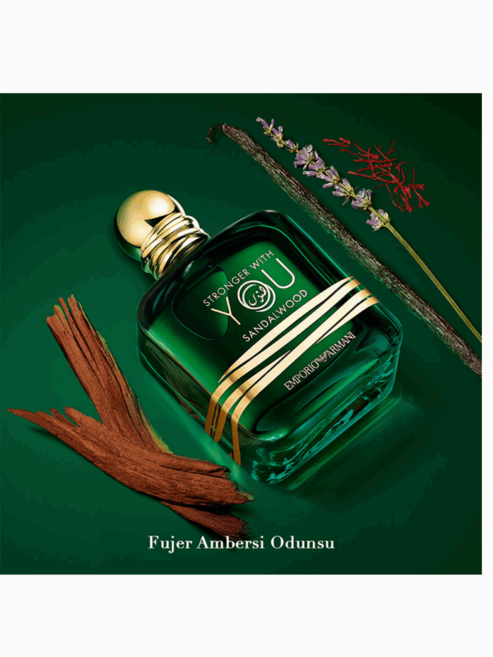 Armani Stronger With You Sandalwood - Eau De Erkek Tester Parfüm 100 ML - Görsel 2