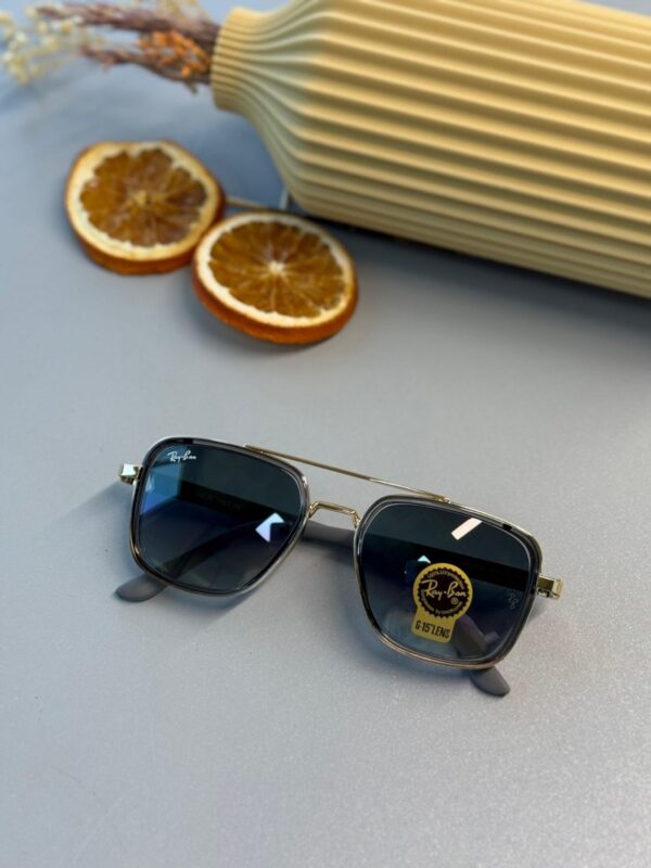 Ray-Ban Retro Square – Gold – Okyanus Mavisi Degrade