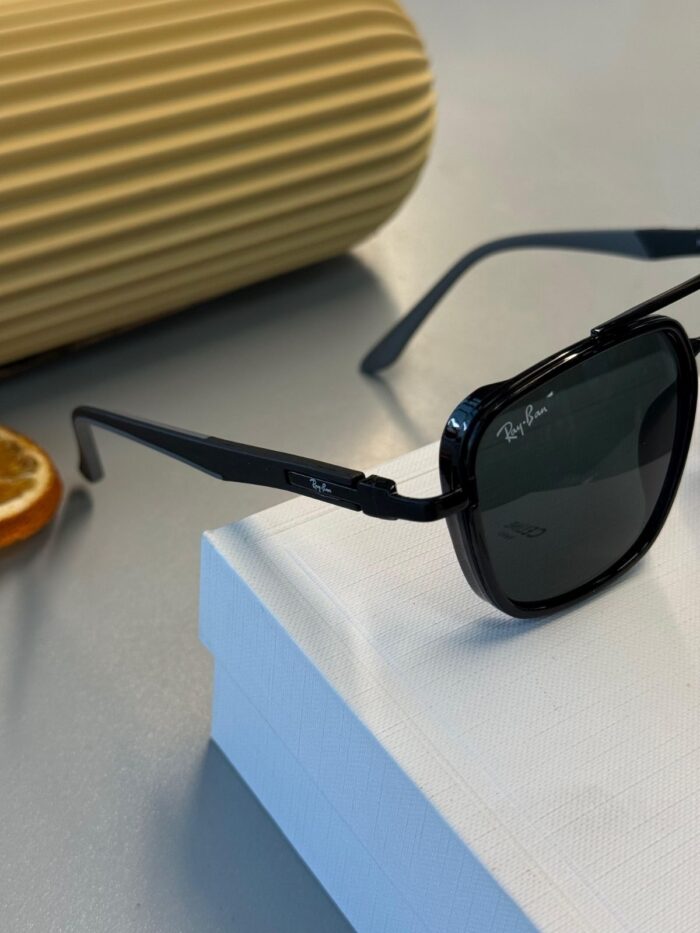 Ray-Ban Retro Square -  Siyah - Koyu Yeşil - Görsel 2