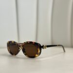 Gucci Oval Güneş Gözlüğü- Kahve