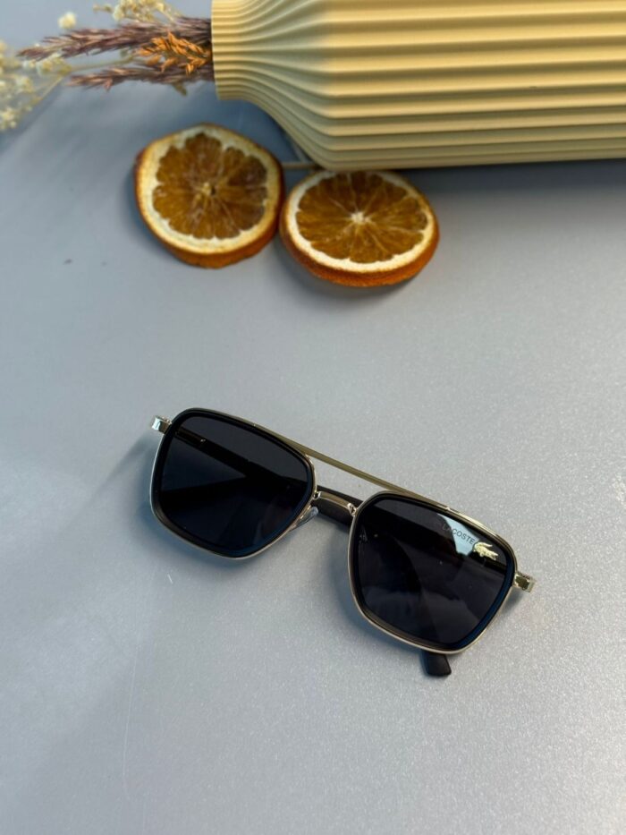Lacoste Unisex Güneş Gözlüğü - Siyah Gold