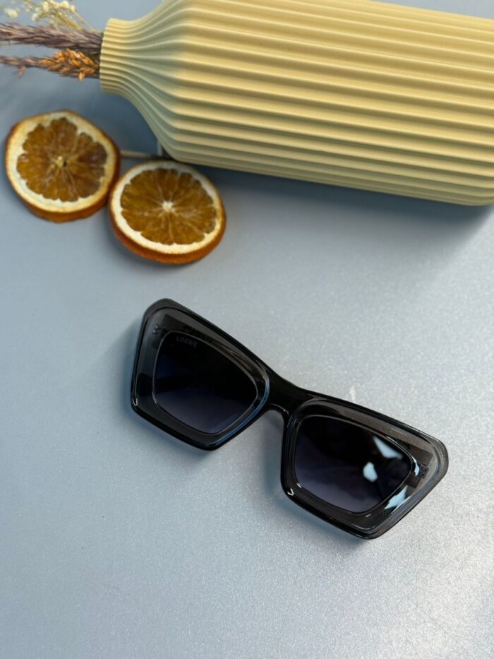 Loewe Anagram Bevelled LW Dikdörtgen Güneş Gözlüğü –Transparent Grey