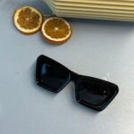 Loewe Anagram Bevelled LW Dikdörtgen Güneş Gözlüğü – Siyah