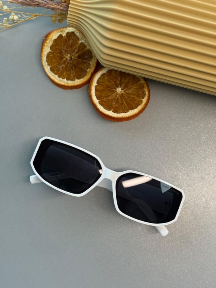 Yves Unisex Vintage Güneş Gözlüğü - Beyaz - Görsel 2