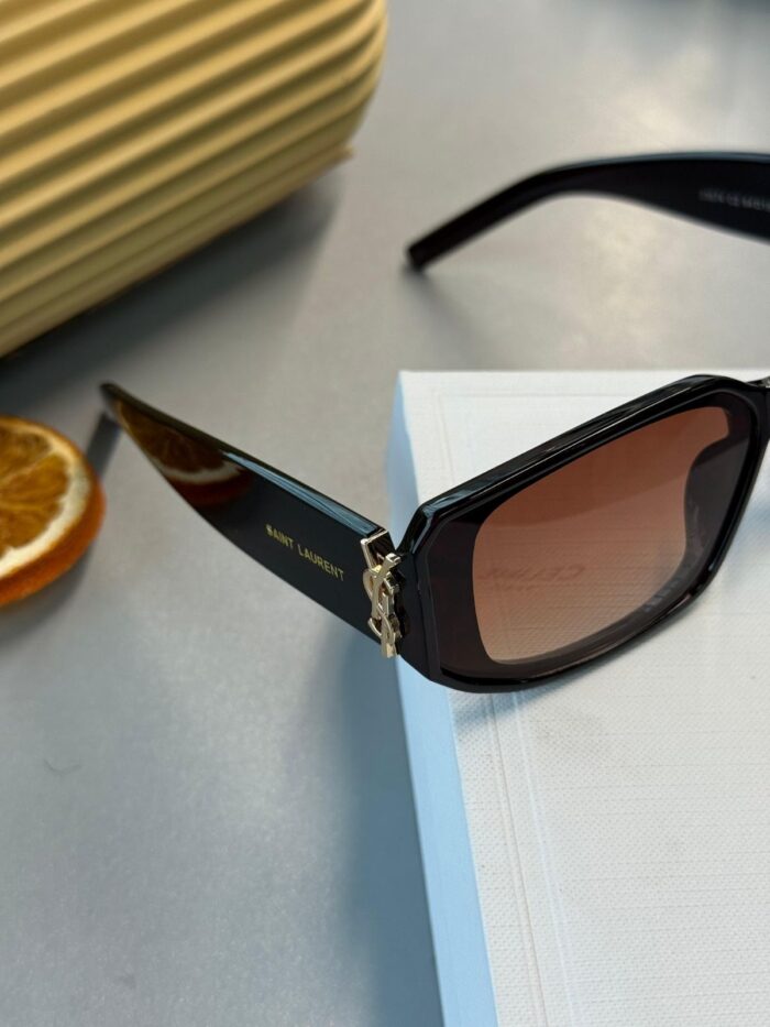 Yves Unisex Vintage Güneş Gözlüğü - Siyah Degrade - Görsel 2
