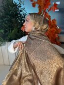 Mihri Etnik Desen Kaşmir Şal -321456-Karamel