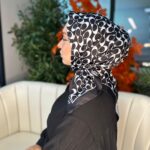Coach Desen Vual İpek Eşarp-86826-Siyah