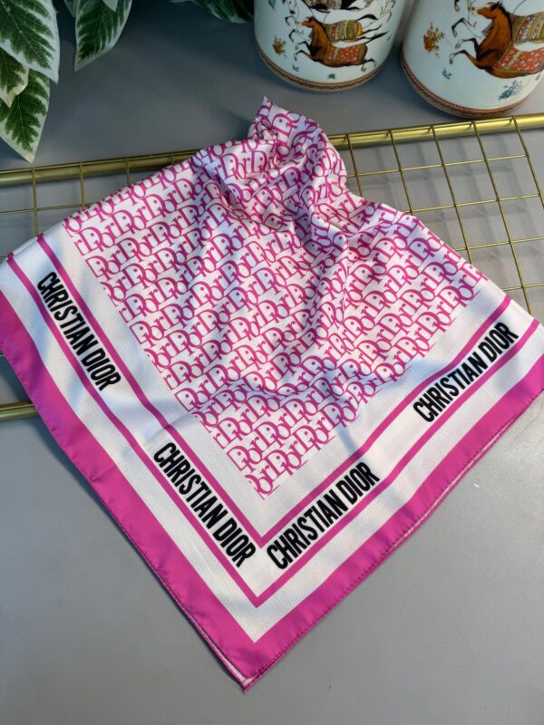 Dior Marka Vual  Eşarp-Şeker pembe