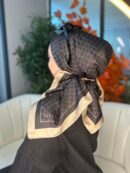 Gucci Desen Vual  İpek Eşarp-6204527-Siyah