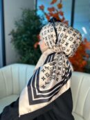Lv Desen Vual  İpek Eşarp-6204527-Vizon