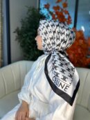 Celine  Desen Vual  İpek Eşarp-6204527-Beyaz