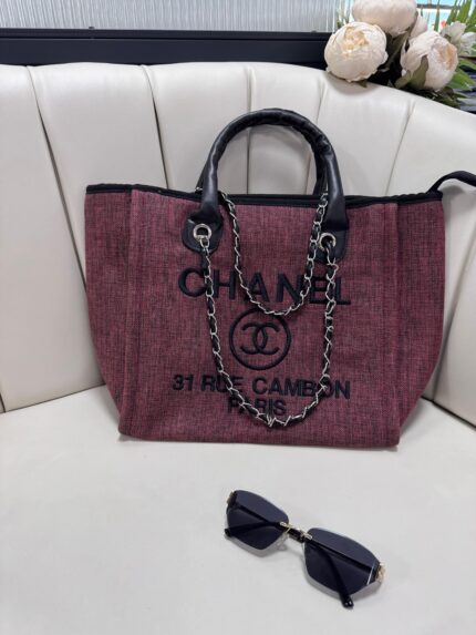 Chanel İthal Çanta-869844- Bordo