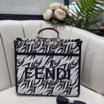 Fendi İthal Çanta-869844- İndigo- Ekru