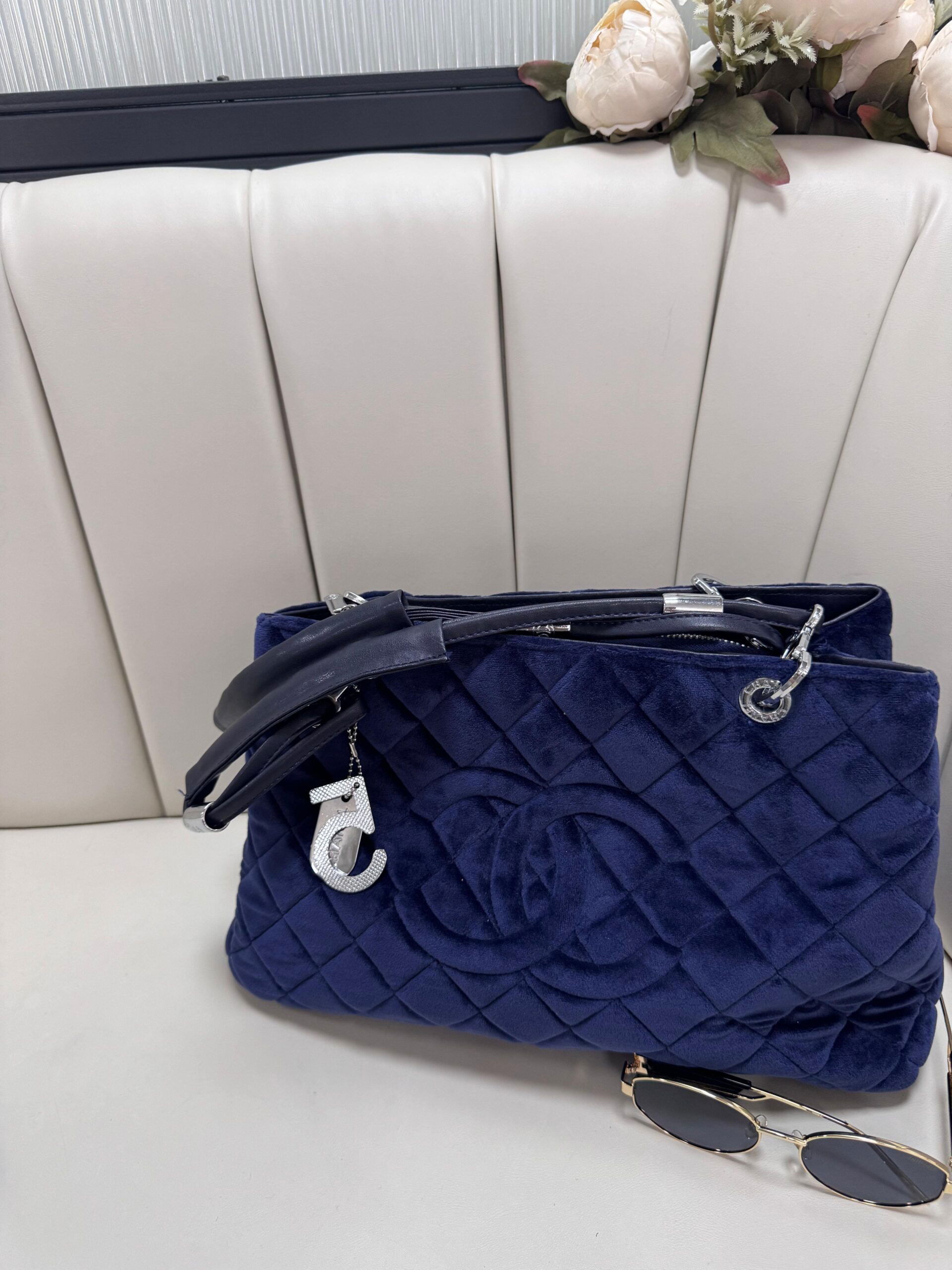 Chanel İthal Çanta-869844- Lacivert