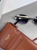 Celine Original Premium Full Set Güneş Gözlüğü - Gümüş Mavi