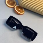 Chanel Dikdörtgen Güneş Gözlüğü - Siyah