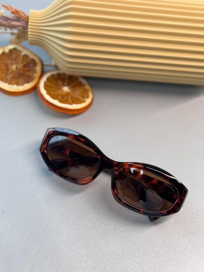 Miu Miu Degrade Cam Güneş Gözlüğü - Leopar