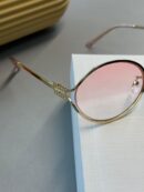 Mıu Mıu İthal Kesik Oval Güneş Gözlüğü - Pembe