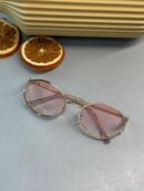 Mıu Mıu İthal Kesik Oval Güneş Gözlüğü - Pembe