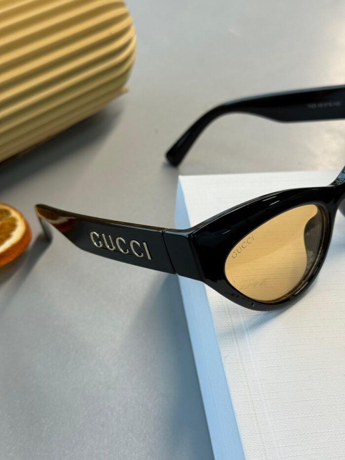 Gucci Kedi Gözü Güneş Gözlüğü - Kahve - Görsel 2