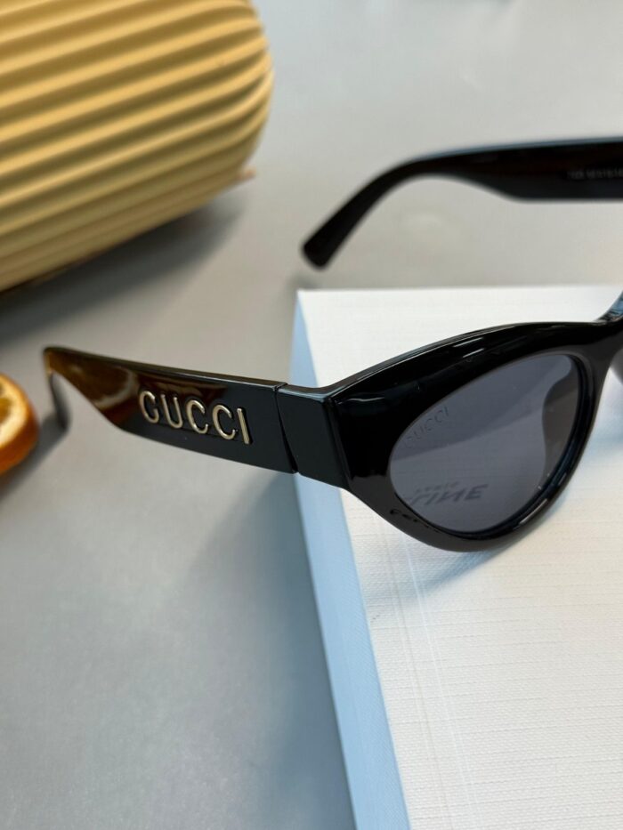 Gucci Kedi Gözü Güneş Gözlüğü - Keskin Siyah - Görsel 2