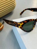 Gucci Kedi Gözü Güneş Gözlüğü - Leopar