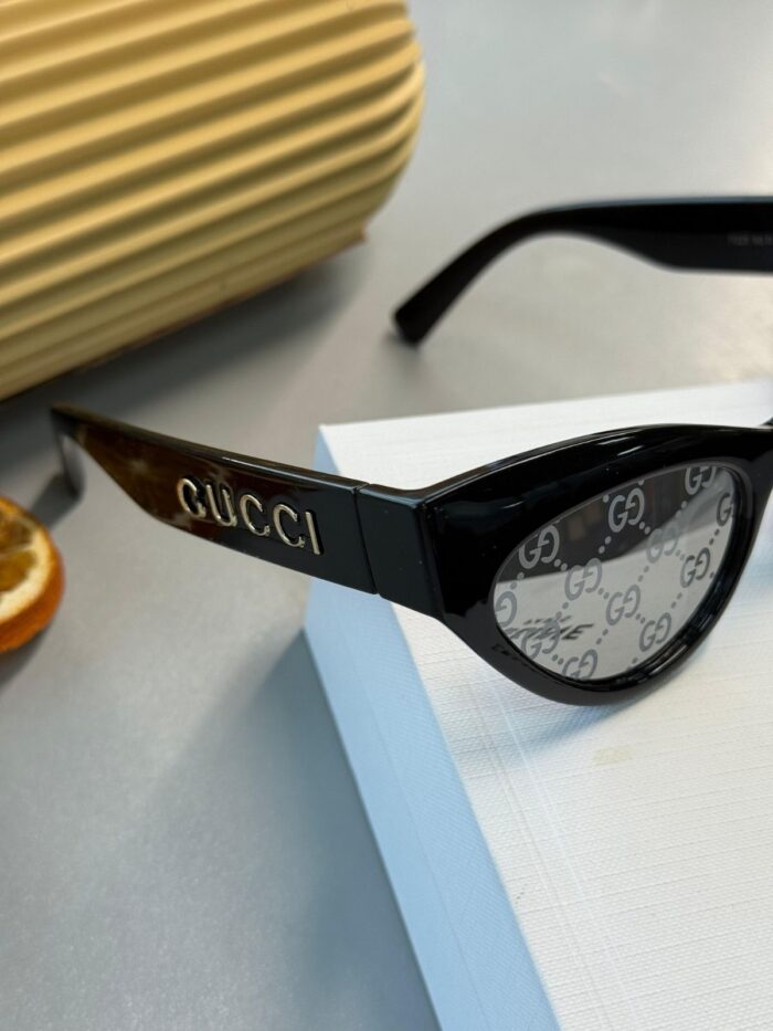 Gucci Kedi Gözü Güneş Gözlüğü - Siyah Degrade - Görsel 2