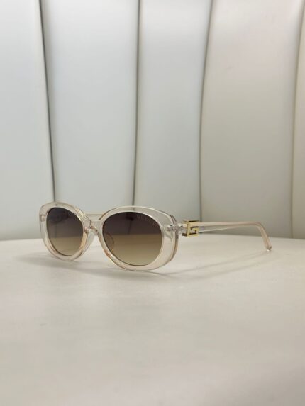 Gucci Oval Güneş Gözlüğü - Şeffaf