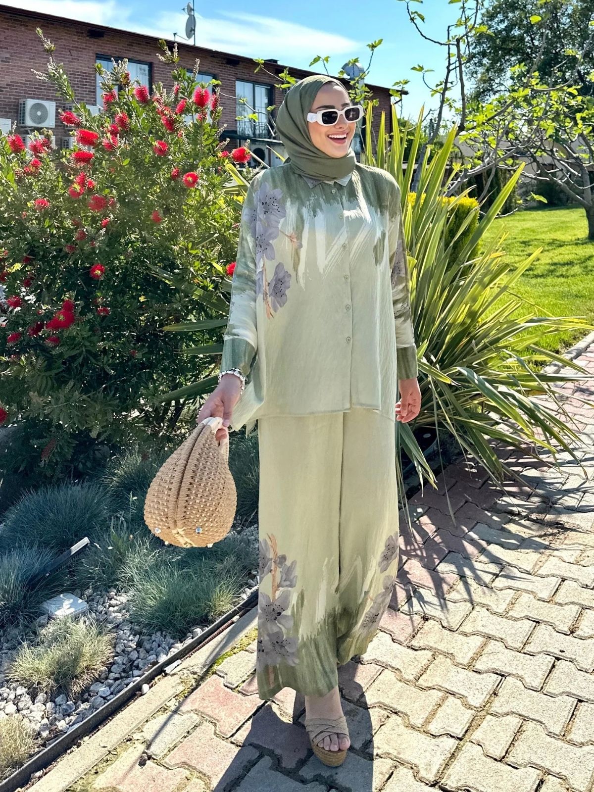 Alina İkili Takım TK10049 - Avakado