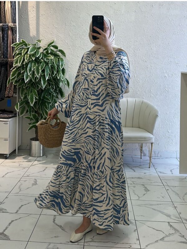 Zebra Desen Elbise – Okyanus