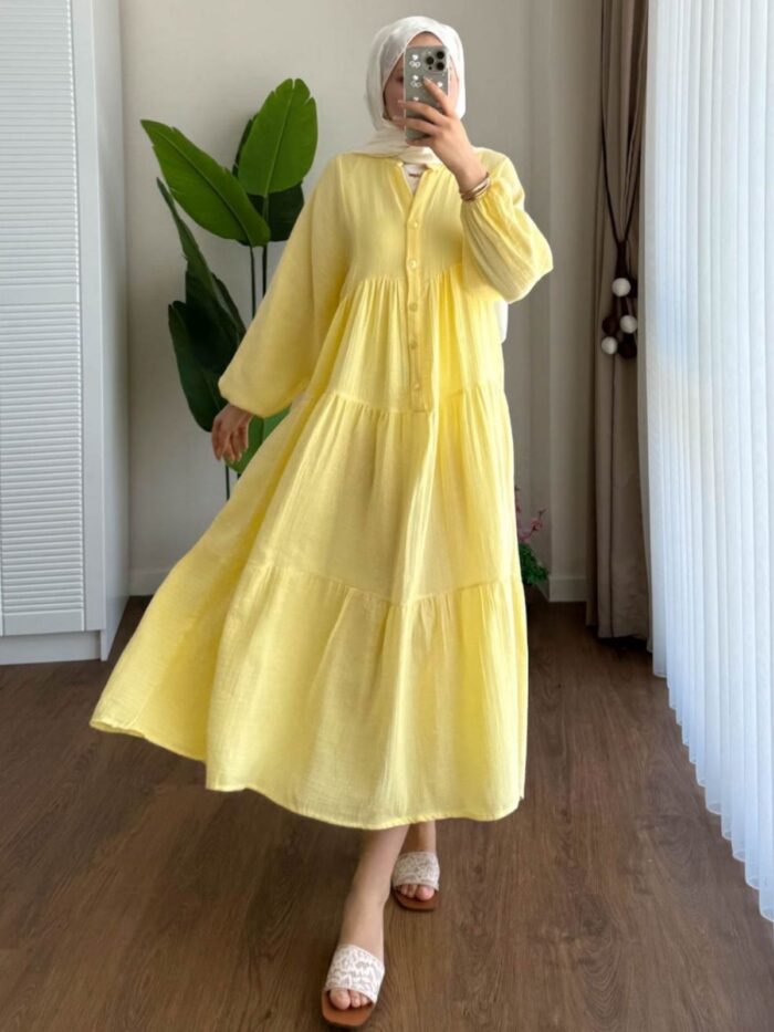 Elena Mira  Elbise - Sarı Şeker