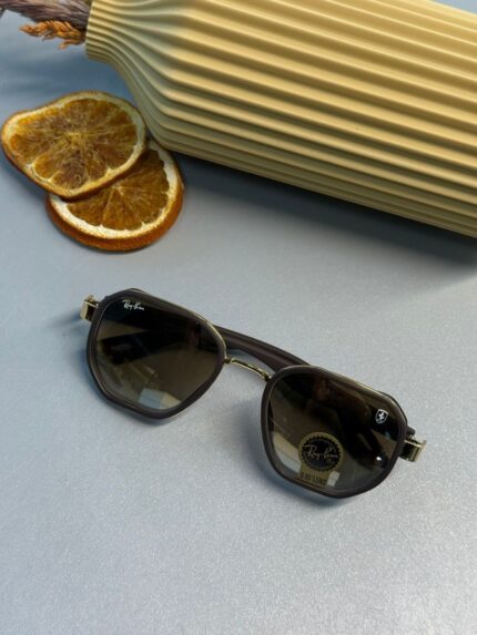 Ray-Ban Unisex Octagonal Classic - Arista Gold Çerçeve -  Kahve Gradient  Güneş Gözlüğü