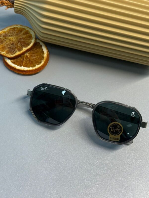 Ray-Ban Unisex Octagonal Classic – Gümüş – Koyu Yeşil Lens Güneş Gözlüğü