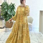 Lumina Bloom Elbise - Gün Işığı