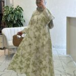 Orchid Maxi Elbise L10019 BÜYÜK BEDEN - Ada Çayı