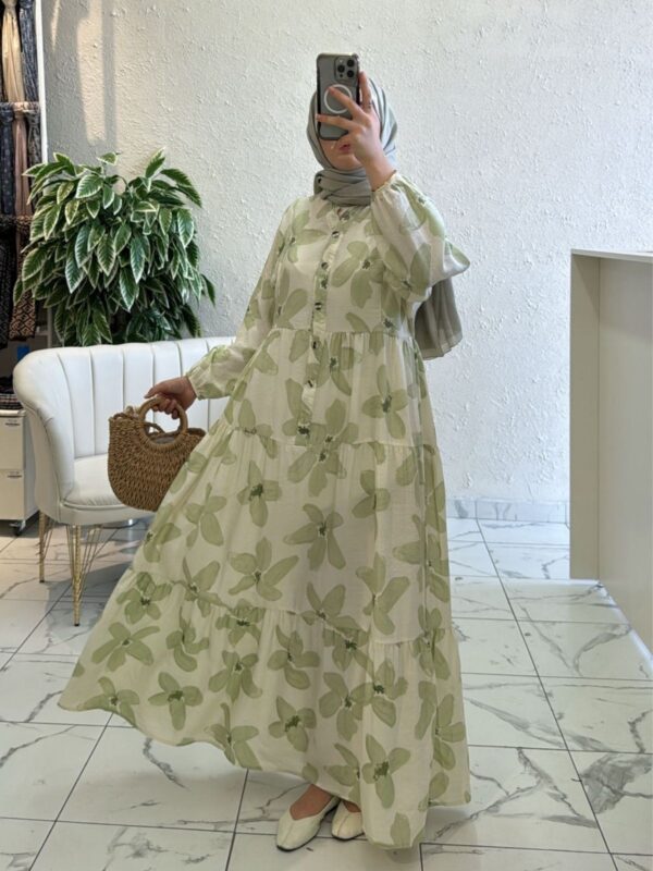 Orchid Maxi Elbise  L10019 BÜYÜK BEDEN –  Ada Çayı