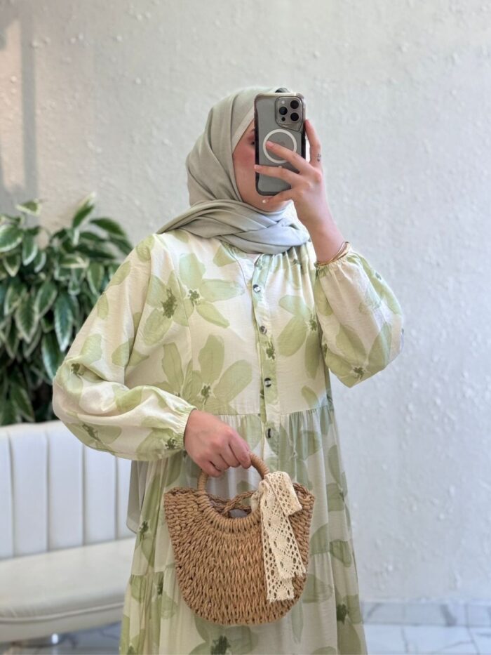 Orchid Maxi Elbise  L10019 BÜYÜK BEDEN -  Ada Çayı - Görsel 2