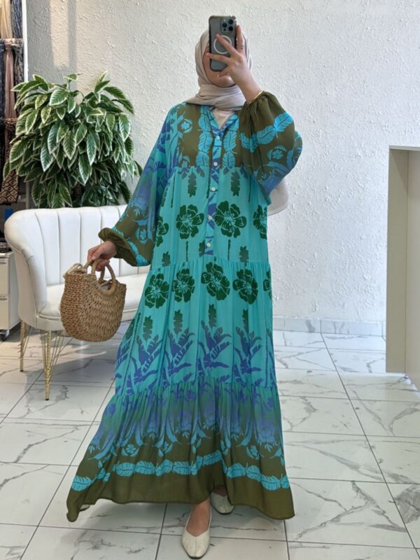 Vehlena Miss Elbise L10022 – Tropik Yeşil