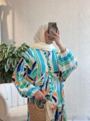 Lorella Look Elbise L10024 - Deniz Mavi