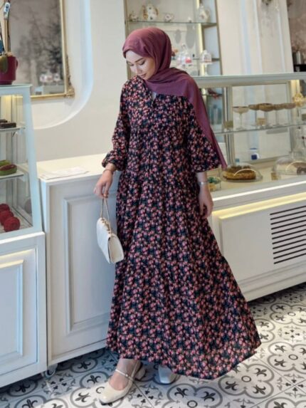 Rozi Miss Elbise L10068 - Vişne