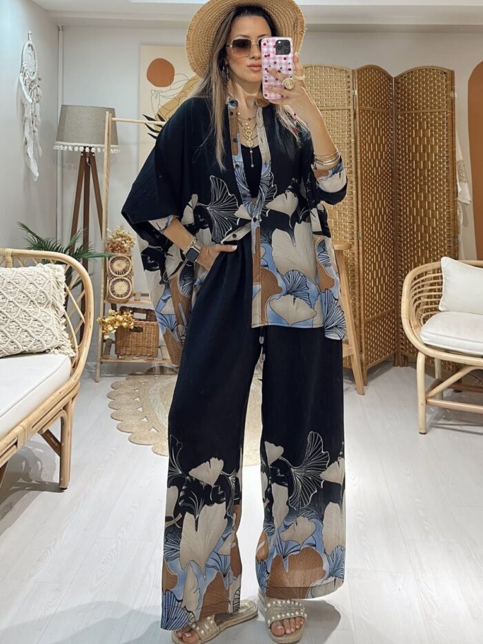 Mayra İkili Takım TK10082 - Toprak - Görsel 3