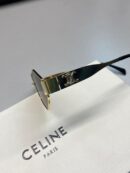 Celine Original Premium Full Set Geometrik Güneş Gözlüğü - Kahve