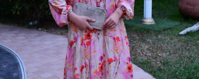 Lilaress Elbise L100101 - Toz Pembe