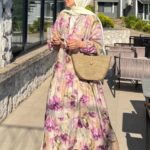 Lidya Elbise L100103 - Menekşe