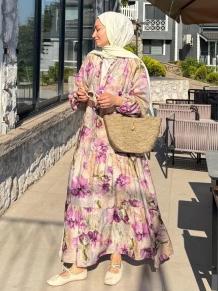Lidya Elbise L100103 - Menekşe