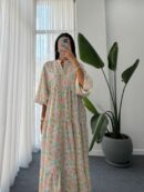 Elvan Desen Elbise L100130 - Pastel