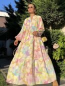 Elle Lora  Elbise L100131 - Pastel