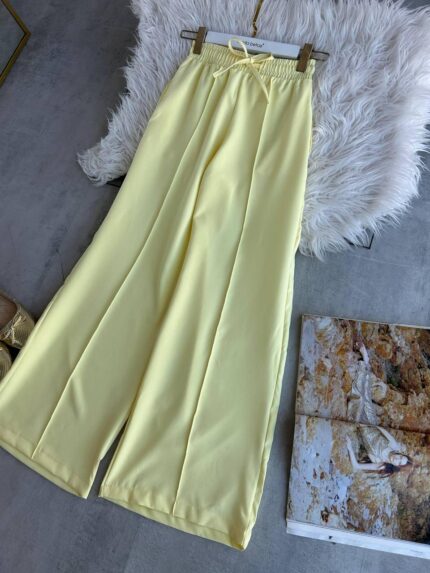 Palazzo Çımalı Pantolon  PNT100136 - Sarı