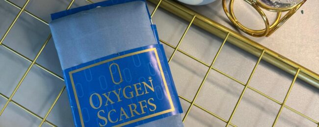 Oxygen His Serisi Pamuk Şal- Okyanus Mavi