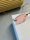 Fendi Kristal Oval Güneş Gözlüğü - Pudra Gradyan